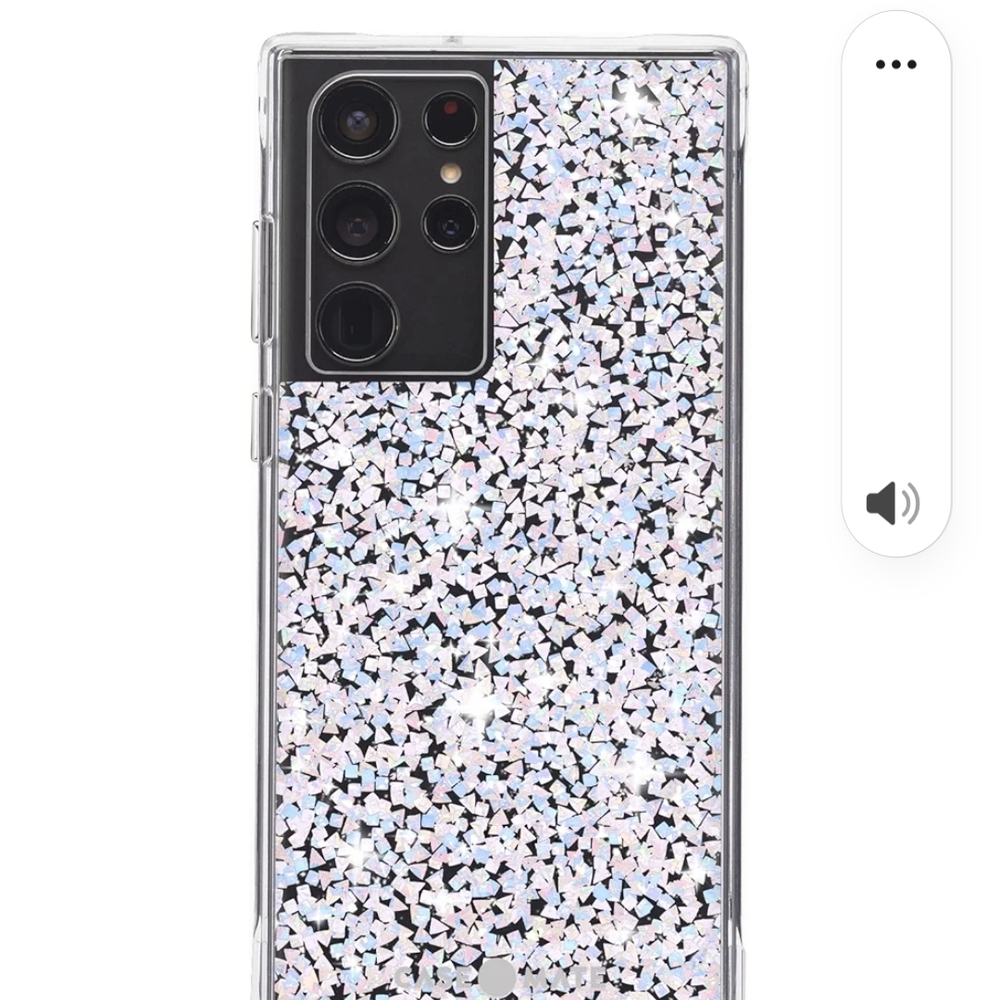 Glitter Phone Case - Silver